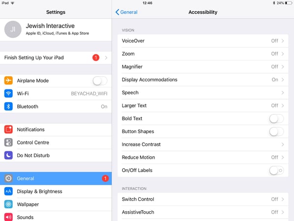 Accessibility Features 